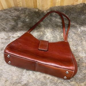 FOSSIL Brown leather handbag